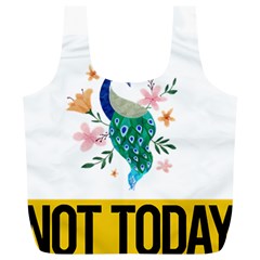 Peacock T-shirtnope Not Today Peacock 65 T-shirt Full Print Recycle Bag (xl) by EnriqueJohnson