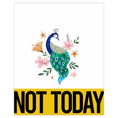 Peacock T-shirtnope Not Today Peacock 65 T-shirt Drawstring Bag (small) by EnriqueJohnson