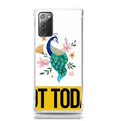 Peacock T-shirtnope Not Today Peacock 65 T-shirt Samsung Galaxy Note 20 Tpu Uv Case by EnriqueJohnson