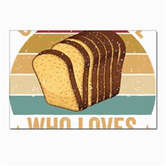 Bread Baking T- Shirt Funny Bread Baking Baker Crust A Girl Who Loves Bread Baking T- Shirt (1) Postcard 4 x 6  (pkg Of 10) by JamesGoode