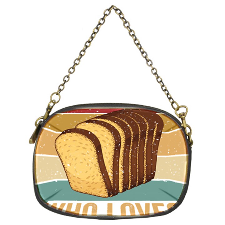 Bread Baking T- Shirt Funny Bread Baking Baker Crust A Girl Who Loves Bread Baking T- Shirt (1) Chain Purse (Two Sides)