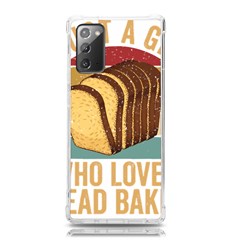 Bread Baking T- Shirt Funny Bread Baking Baker Crust A Girl Who Loves Bread Baking T- Shirt (1) Samsung Galaxy Note 20 Tpu Uv Case by JamesGoode