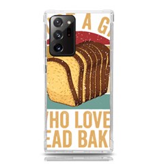 Bread Baking T- Shirt Funny Bread Baking Baker Crust A Girl Who Loves Bread Baking T- Shirt (1) Samsung Galaxy Note 20 Ultra Tpu Uv Case by JamesGoode