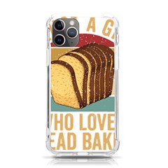 Bread Baking T- Shirt Funny Bread Baking Baker Crust A Girl Who Loves Bread Baking T- Shirt (1) Iphone 11 Pro 5 8 Inch Tpu Uv Print Case by JamesGoode