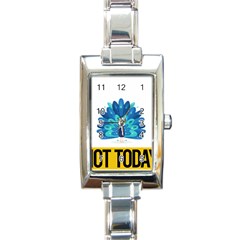 Peacock T-shirtnope Not Today Peacock 71 T-shirt Rectangle Italian Charm Watch by EnriqueJohnson