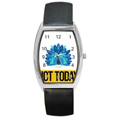 Peacock T-shirtnope Not Today Peacock 71 T-shirt Barrel Style Metal Watch by EnriqueJohnson