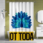 Peacock T-shirtnope Not Today Peacock 71 T-shirt Shower Curtain 48  x 72  (Small)  Curtain(48  X 72 )