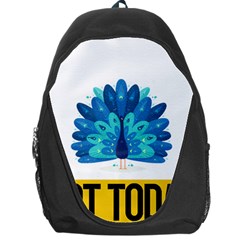 Peacock T-shirtnope Not Today Peacock 71 T-shirt Backpack Bag by EnriqueJohnson