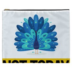 Peacock T-shirtnope Not Today Peacock 71 T-shirt Cosmetic Bag (xxxl)