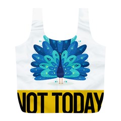 Peacock T-shirtnope Not Today Peacock 71 T-shirt Full Print Recycle Bag (l) by EnriqueJohnson