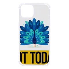 Peacock T-shirtnope Not Today Peacock 71 T-shirt Iphone 13 Tpu Uv Print Case by EnriqueJohnson