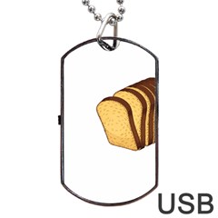 Bread Baking T- Shirt Funny Bread Baking Baker Crust A Girl Who Loves Bread Baking T- Shirt (2) Dog Tag Usb Flash (two Sides) by JamesGoode