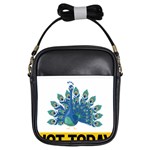 Peacock T-shirtnope Not Today Peacock 86 T-shirt Girls Sling Bag Front