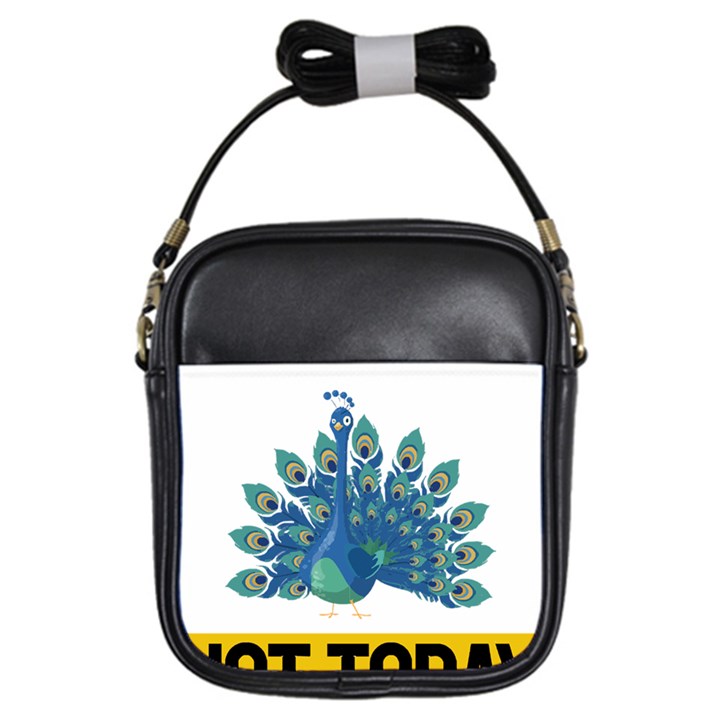 Peacock T-shirtnope Not Today Peacock 86 T-shirt Girls Sling Bag