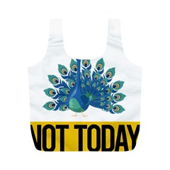 Peacock T-shirtnope Not Today Peacock 86 T-shirt Full Print Recycle Bag (m) by EnriqueJohnson