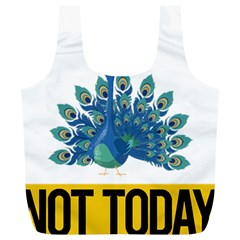 Peacock T-shirtnope Not Today Peacock 86 T-shirt Full Print Recycle Bag (xl) by EnriqueJohnson