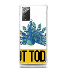 Peacock T-shirtnope Not Today Peacock 86 T-shirt Samsung Galaxy Note 20 Tpu Uv Case by EnriqueJohnson