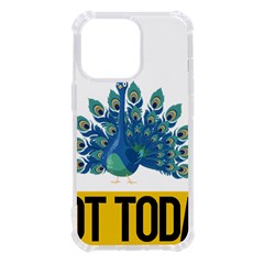 Peacock T-shirtnope Not Today Peacock 86 T-shirt Iphone 13 Pro Tpu Uv Print Case by EnriqueJohnson