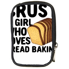 Bread Baking T- Shirt Funny Bread Baking Baker Crust A Girl Who Loves Bread Baking T- Shirt Compact Camera Leather Case by JamesGoode