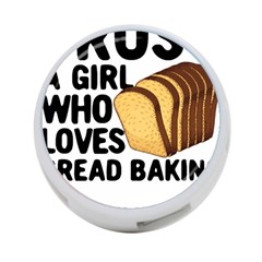 Bread Baking T- Shirt Funny Bread Baking Baker Crust A Girl Who Loves Bread Baking T- Shirt 4-port Usb Hub (two Sides) by JamesGoode