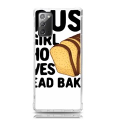 Bread Baking T- Shirt Funny Bread Baking Baker Crust A Girl Who Loves Bread Baking T- Shirt Samsung Galaxy Note 20 Tpu Uv Case by JamesGoode