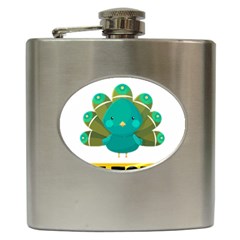 Peacock T-shirtnope Not Today Peacock 138 T-shirt Hip Flask (6 Oz) by EnriqueJohnson