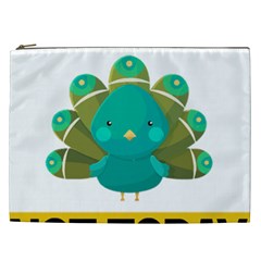 Peacock T-shirtnope Not Today Peacock 138 T-shirt Cosmetic Bag (xxl) by EnriqueJohnson