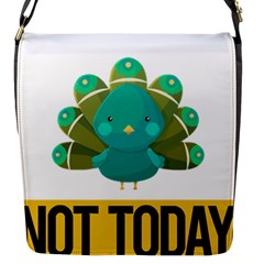 Peacock T-shirtnope Not Today Peacock 138 T-shirt Flap Closure Messenger Bag (s) by EnriqueJohnson