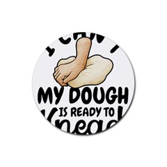 Bread Baking T- Shirt Funny Bread Baking Baker Crust A Girl Who Loves Bread Baking T- Shirt Rubber Coaster (round) by JamesGoode