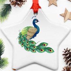 Peacock T-shirtsteal Your Heart Peacock 06 T-shirt Ornament (star) by EnriqueJohnson