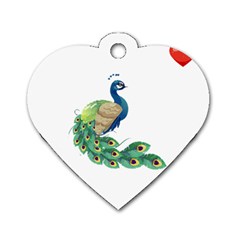 Peacock T-shirtsteal Your Heart Peacock 06 T-shirt Dog Tag Heart (one Side) by EnriqueJohnson