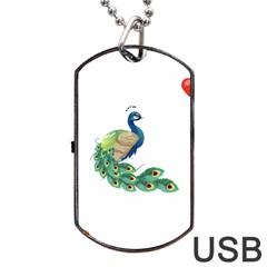 Peacock T-shirtsteal Your Heart Peacock 06 T-shirt Dog Tag Usb Flash (one Side) by EnriqueJohnson