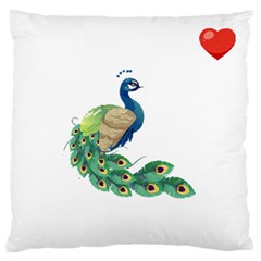 Peacock T-shirtsteal Your Heart Peacock 06 T-shirt Large Premium Plush Fleece Cushion Case (two Sides) by EnriqueJohnson