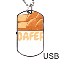 Bread Baking T- Shirt Funny Bread Baking Baker Loafers T- Shirt Dog Tag Usb Flash (two Sides) by JamesGoode