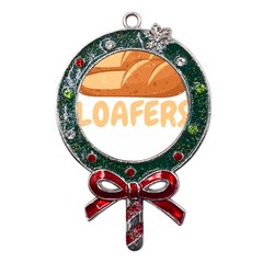 Bread Baking T- Shirt Funny Bread Baking Baker Loafers T- Shirt Metal X mas Lollipop With Crystal Ornament