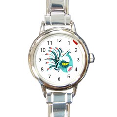 Peacock T-shirtsteal Your Heart Peacock 66 T-shirt Round Italian Charm Watch by EnriqueJohnson