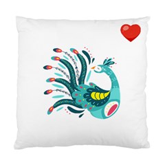 Peacock T-shirtsteal Your Heart Peacock 66 T-shirt Standard Cushion Case (two Sides) by EnriqueJohnson