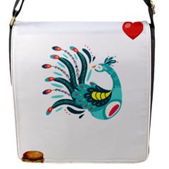 Peacock T-shirtsteal Your Heart Peacock 66 T-shirt Flap Closure Messenger Bag (s) by EnriqueJohnson