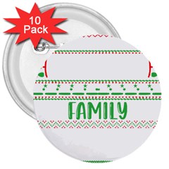 Faulkner Family Christmas T- Shirt Legend Faulkner Family Christmas T- Shirt 3  Buttons (10 Pack) 