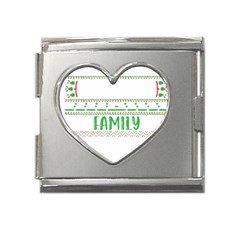 Faulkner Family Christmas T- Shirt Legend Faulkner Family Christmas T- Shirt Mega Link Heart Italian Charm (18mm) by ZUXUMI