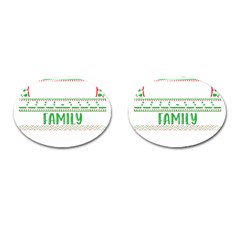 Faulkner Family Christmas T- Shirt Legend Faulkner Family Christmas T- Shirt Cufflinks (oval) by ZUXUMI