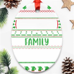 Faulkner Family Christmas T- Shirt Legend Faulkner Family Christmas T- Shirt Oval Ornament (two Sides) by ZUXUMI