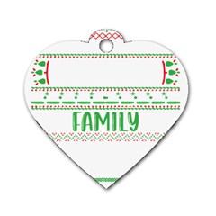 Faulkner Family Christmas T- Shirt Legend Faulkner Family Christmas T- Shirt Dog Tag Heart (two Sides) by ZUXUMI