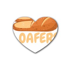 Bread Baking T- Shirt Funny Bread Baking Baker Loafers T- Shirt Rubber Heart Coaster (4 Pack) by JamesGoode