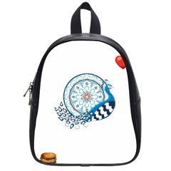 Peacock T-shirtsteal Your Heart Peacock 75 T-shirt School Bag (small) by EnriqueJohnson