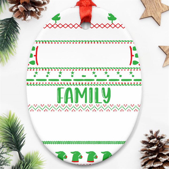 Faulkner Family Christmas T- Shirt Legend Faulkner Family Christmas T- Shirt Ornament (Oval)