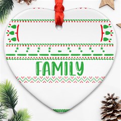 Faulkner Family Christmas T- Shirt Legend Faulkner Family Christmas T- Shirt Ornament (heart) by ZUXUMI