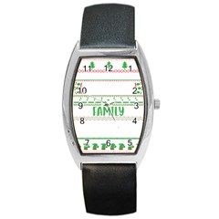 Faulkner Family Christmas T- Shirt Legend Faulkner Family Christmas T- Shirt Barrel Style Metal Watch by ZUXUMI