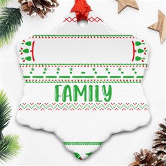 Faulkner Family Christmas T- Shirt Legend Faulkner Family Christmas T- Shirt Ornament (snowflake) by ZUXUMI