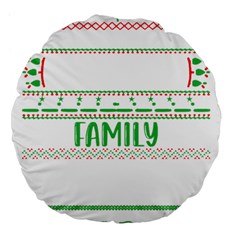 Faulkner Family Christmas T- Shirt Legend Faulkner Family Christmas T- Shirt Large 18  Premium Flano Round Cushions by ZUXUMI